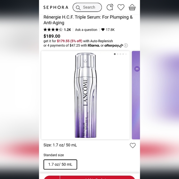 LancômeRénergie H.C.F. Triple Serum: For Plumping & Anti-Aging - Picture 3 of 8